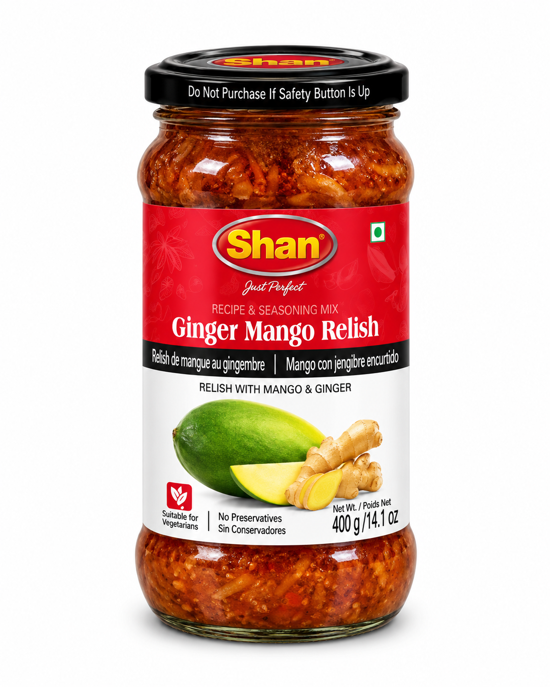 Ginger Mango Relish 400g.